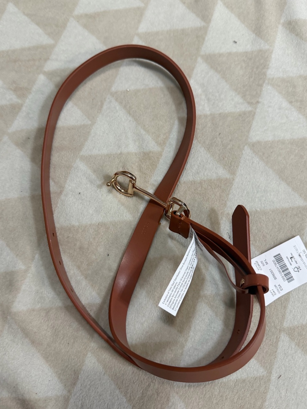 J crew English saddle Bit-buckle leather belt - Picture 2 of 3